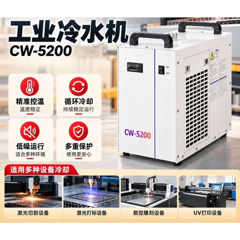 Enfriador industrial CW5200, p - Laser Industrial Chiller reseña y precio
