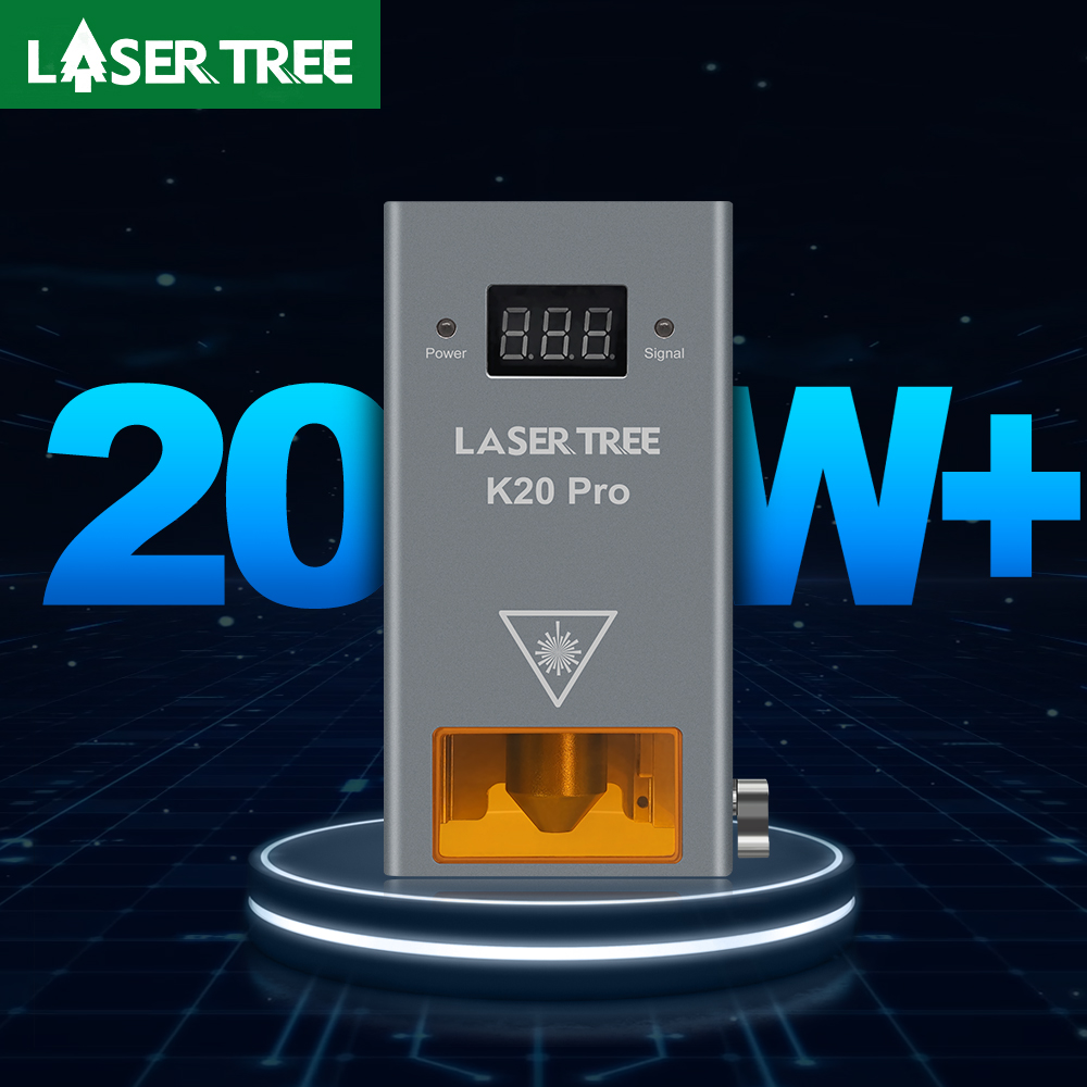 Árbol láser K20 20W cabezal lá - Industrial Laser Engraver reseña y precio